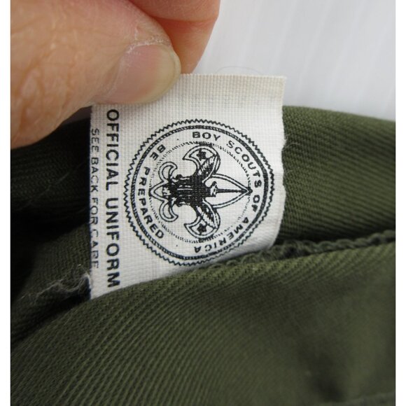 VINTAGE Boy Scouts of America Shorts 33 Official Uniform Cargo 70s - Picture 6 of 8